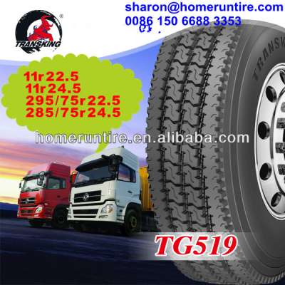 2014 NEW Truck Tyre/Penus TRANSKING Radial Tubeless Tyres 11R22.5 12R22.5 13R22.5 295/80R22.5 315/80R22.5 for sale with ECE